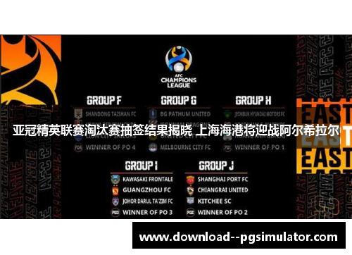 亚冠精英联赛淘汰赛抽签结果揭晓 上海海港将迎战阿尔希拉尔